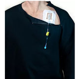 ComfyChemo® Port Access Shirts - Men | Long Sleeve