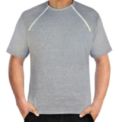 ComfyChemo® Port Access Shirts - Men | Short Sleeve