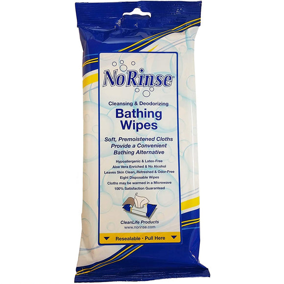 No Rinse Bathing Wipes