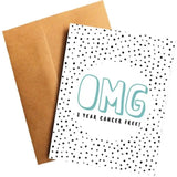 Card - OMG 1 Year Cancer Free!