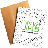 Card - OMG 3 Years Cancer Free!