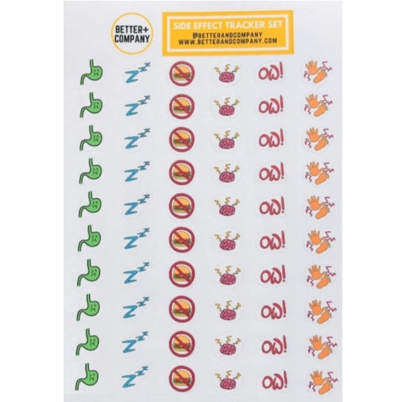 Side Effect Tracker Stickers
